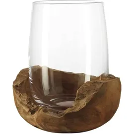 LEONARDO Windlicht Terra Glas Braun
