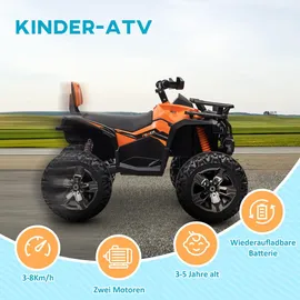 Homcom Elektroquad Kinder Quad 12V orange (1-tlg)