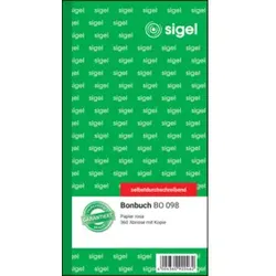 SIGEL Bonbuch SD 2-fach rosa BO098 360 Ab