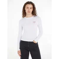 Tommy Jeans Damen Langarmshirt Slim Fit Essential ohne Kapuze,