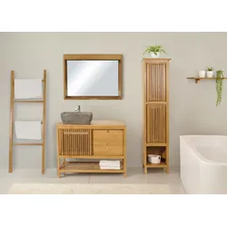Mendler Marmor-Waschbecken HWC-M77, Aufsatzwaschbecken Waschtisch Waschplatz Waschschale Badezimmer, Naturstein 15x51x36cm, grau