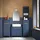 SoBuy BZR112 Hochschrank 35 x 30 x 170 cm Blau Holz