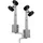 vidaXL Bootstrailer-Stützen Doppelrollen 2er-Set 59-84 cm