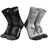 Alpen Bears Wandersocken 2 Paar Grau/Schwarz 43-48