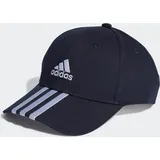 Adidas Baseball 3-Streifen Cotton Twill Baseball Kappe Legend Ink / White Erwachsene (S/M)