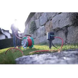 Brennenstuhl WIFI Gartensteckdose mit Erdspieß, 2-fach, IP44, 3m Kabel, Smart-Steckdose (1154540600)