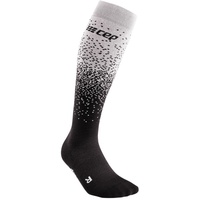 CEP Snowfall socks, skiing, tall, men black/off white III