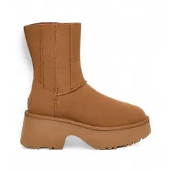 UGG für Damen. 1158313 Klassische Doppelnaht-Lederstiefel Neu braun (37), 3 bis 5 cm, Reißverschluss, Lässig