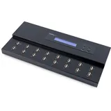 Startech StarTech.com 1:15 USB Stick Klonstation und Löscher, Kopierer für mehrere USB Laufwerke, System and File und Sector-by-Sector Kopieren, 1,5 GB/min, Single und 3-Pass Löschen, LCD Display (USBDUPE115)