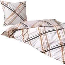 Traumschlaf Tennessee Gestreift Beige 155 x 220 cm + 80 x 80 cm