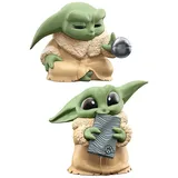 Star Wars The Bounty Collection Serie 5, Grogu Figuren 2er-Pack, Üben mit der Macht, Beskar, Spielzeug für Kinder ab 4 Jahren