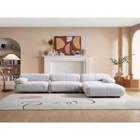 Nobelaa Modulares Ecksofa "Marigold"-Hellgrau - Grau