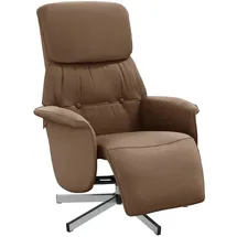 vidaXL Relaxsessel mit Fußteil drehbar 91 x 105 x 91 cm Braun