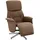 vidaXL Relaxsessel mit Fußteil drehbar 91 x 105 x 91 cm Braun