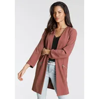 LAURA SCOTT Longblazer mit Reißverschlüssen Gr. 48, rosebraun, ,