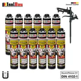 Brandschutzschaum B1 Bauschaum 12 x 750ml Montageschaum Pistolenschaum Pistole