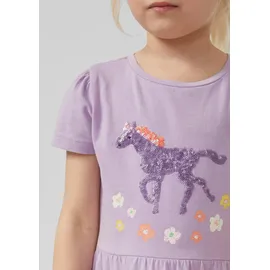 s.Oliver Jersey-Kleid mit Puffärmeln und Pailletten - 116