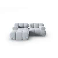 Micadoni Ecksofa Bellis, modular 3-Sitzer blau