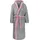Normani Bademantel Izmit Grau/Rosa 4XL