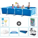 Rechteckiger Frame Pool - 450x220x84 Cm - 7-teilig  S107