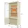 ML-Design Vitrinenschrank 80 x 185 x 40 cm Creme