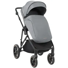KIKKABOO Kinderwagen Thea 2 in 1 EVA-Räder verstellbarer Schiebegriff Babywanne grau