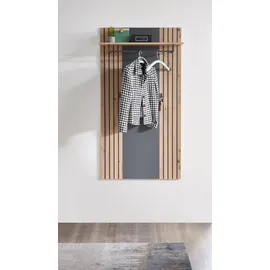 HBZ Garderobenpaneel Lagos in Anthrazit, BxHxT 80x150x28 cm (B/H/T)