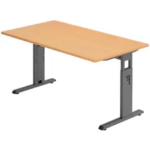 bümö Schreibtisch Serie-O Buche / Graphit