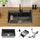ML-Design Spülbecken Edelstahl 68x45cm Anthrazit 1 Becken mit Abtropfkorb Siphon