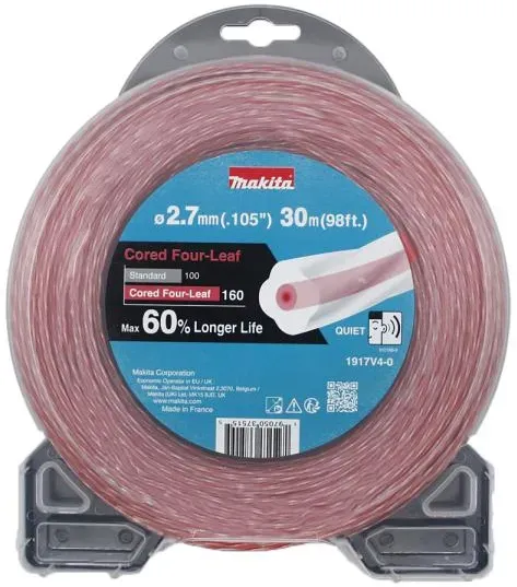 Makita 1917V4-0 Mähfaden Cored Four-Leaf 2,7mm x 30m