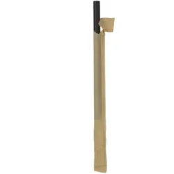 MONOUSO - Trinkhalme Starr Natürlich Einzeln Gehüllt Schwarz Ø8mm 14cm (6000 Stück)