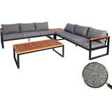 Mendler HWC-L26 Lounge-Set dunkelgrau