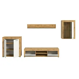 Möbel Kraft Wohnwand ¦ holzfarben ¦ Maße (cm): B: 330 H: 169 T: 35.0