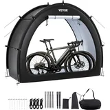 Vevor Fahrradzelt Fahrradgarage 1-2 Fahrräder schwarz 1706x2011x792mm