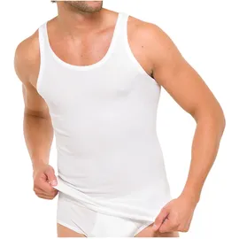 SCHIESSER Herren Unterhemd Weiß