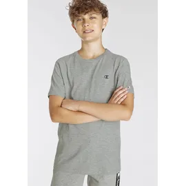 Champion Jungen, Legacy Basics B 2-Pack Crewneck T-Shirt Schwarz/Hellgrau Melange, 13-14 Jahre EU - 13-14 Jahre