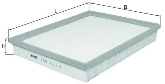 KNECHT Luftfilter lx735 Filtereinsatz 41,9mm für Opel GM Vaughall SATURN