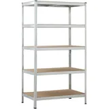schulte-regalwelt Schwerlastregal Holz 180 x 100 x 60 cm silber