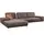 W.Schillig Ecksofa "run, Designsofa mit tollem Sitzkomfort, bequem, L-Form", braun (mocca s37), B:319cm H:88cm T:178cm, Longlife Xtra-Leder Z73: Naturwalkleder der Luxusklasse aus den erlesensten Rohhäuten.