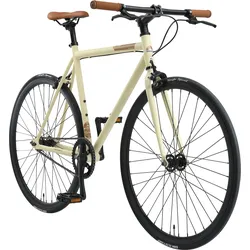 Bikestar Singlespeed 28 Zoll Retro Rennrad. beige / braun cremefarben 53