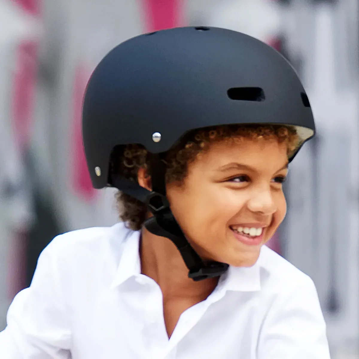 Fahrradhelm Schwarz 54-58 cm verstellbar mit Belüftung - Micro - Komfortpolsterung, Leichtgewicht