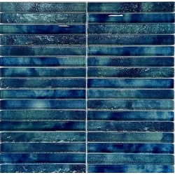 Glasmosaik Premium Mosaik Tiefblau 30x30 cm glänzend MOSPTK3