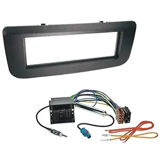 1 Din Radio Einbauset Blende Radioanschlusskabel Antennenadapter für Skoda Fabia 5J 2007-2014 mit Radio Beat