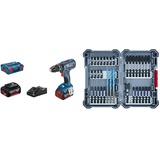 Bosch Professional Akku Schlagbohrschrauber GSB 18V-28 + 35-tlgs. Bohrer Bit Set (Pick and Click, Zubehör für Schlagschrauber, mit Bits und Universalhalter) - Amazon Edition