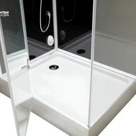 Grande Home White Luxory XL Dampfdusche 120 x 90 cm