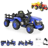 Moni Kinder Elektrotraktor Rancher blau