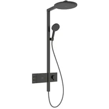 Hansgrohe Raindance Alive S Duschsystem 300 2jet EcoSmart mit ShowerSelect Comfort, brushed black chrome