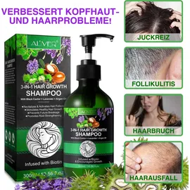 Aliver Haarwachstum Shampoo Rizinus Lavendel Argan 300 ml