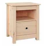 vidaXL Nachttisch 40x35x49 cm Massivholz Kiefer