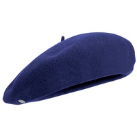 Laulhere Baskenmütze Fein französische Baskenmütze, schmale Form blau